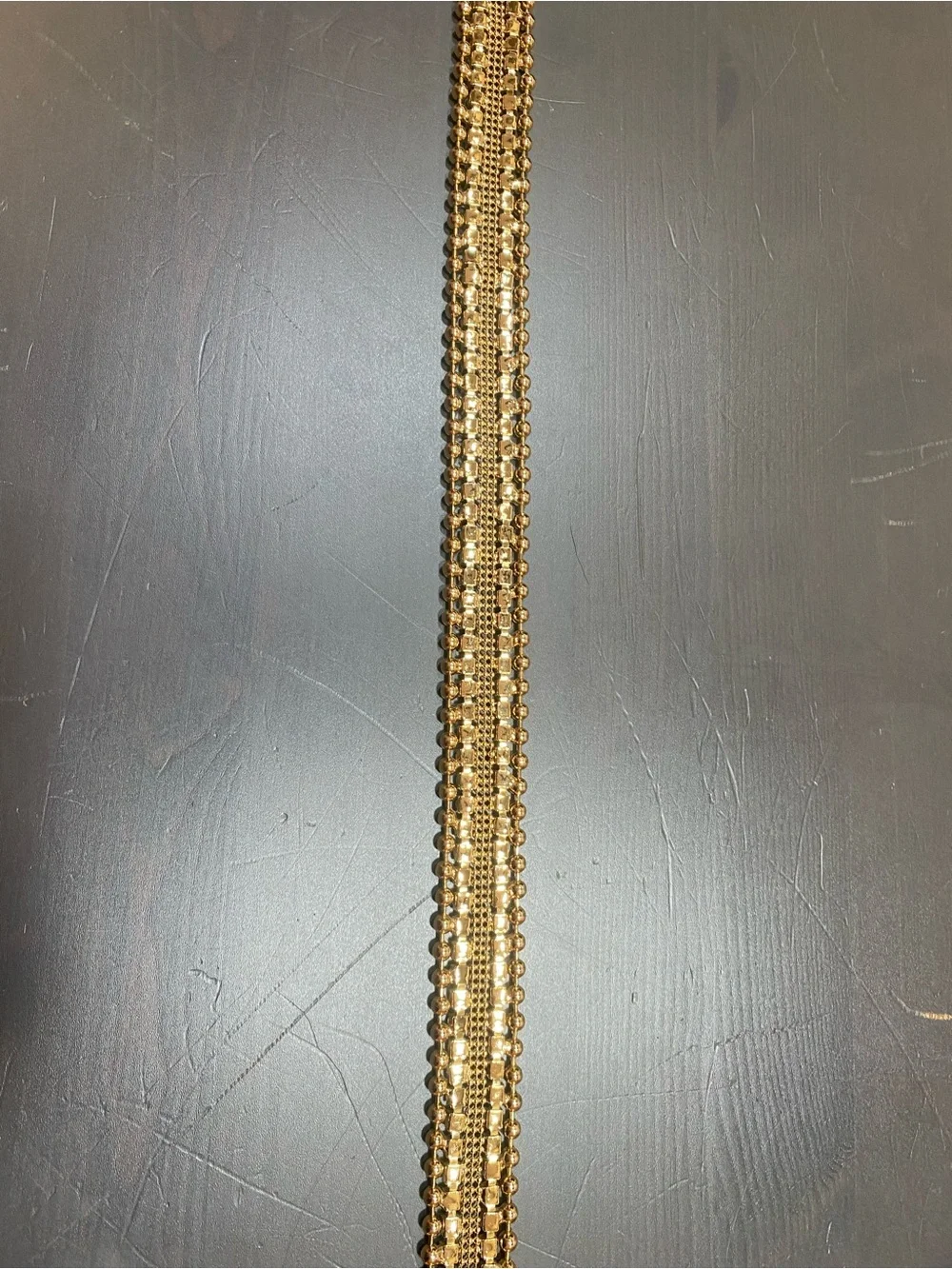Christine Alexander Rhinestone Crystal Western Belt Black Gold M Medium